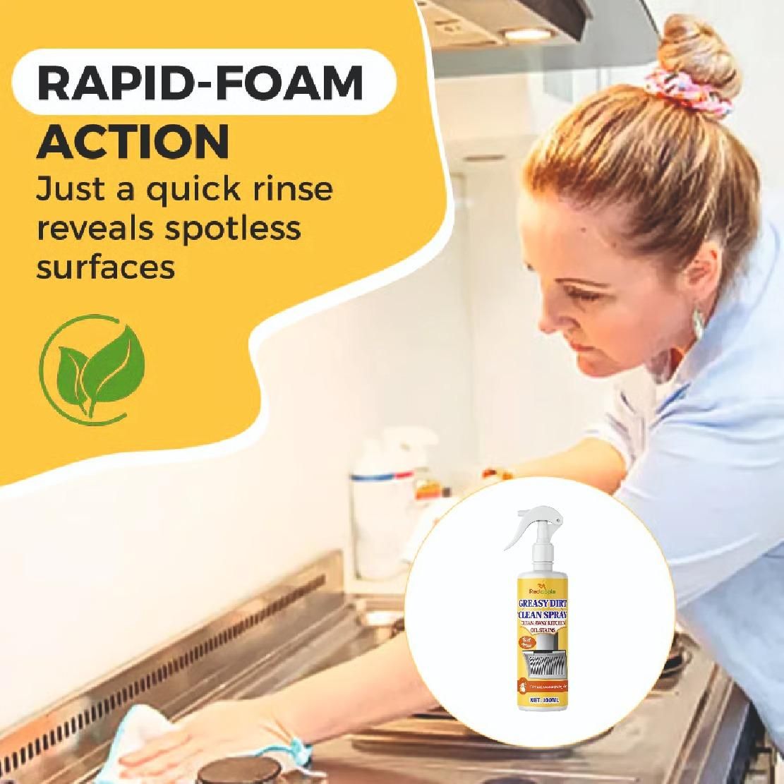 Kitchen Greasy Dirt Clean Spray 100Ml